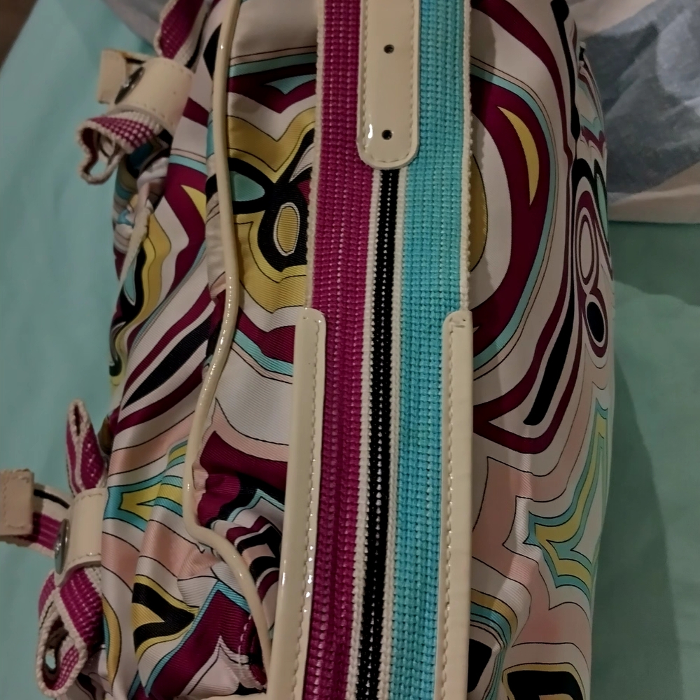 Emilio Pucci Vibrant Geometric Shoulder Bag - Picture 2 of 12